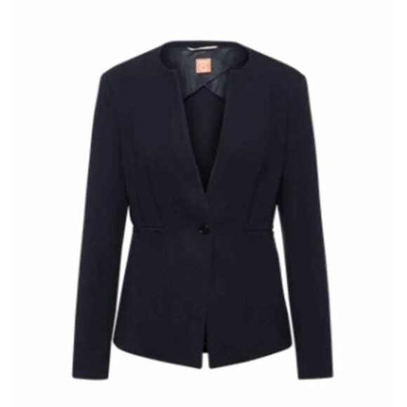 BOSS Hugo Boss Jekari Blazer Jacket 8 Navy Blue - Picture 1 of 11